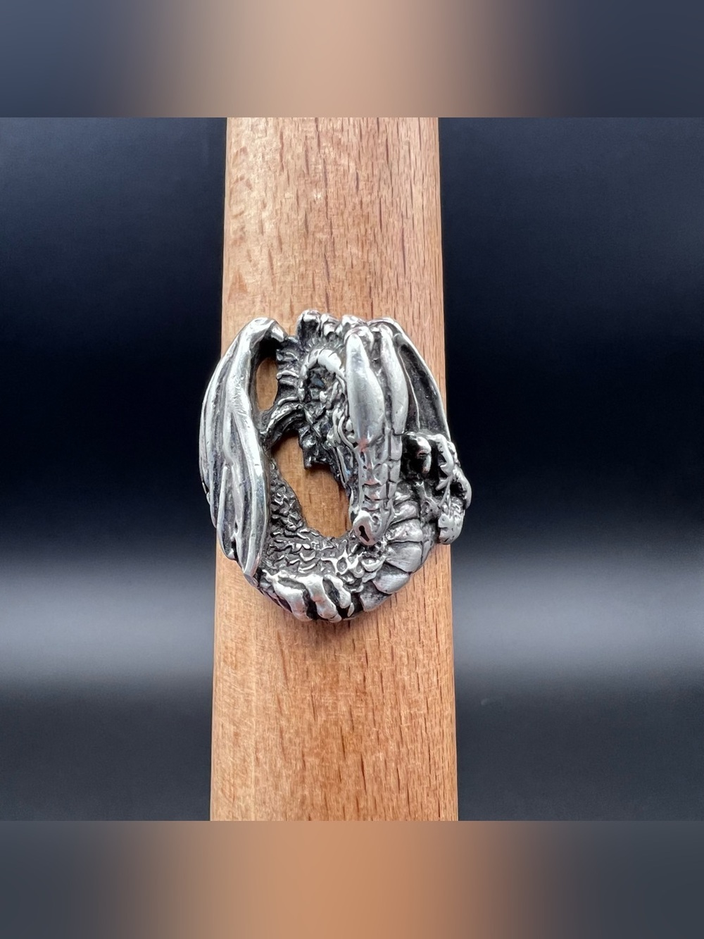 Sterling Silver Dragon Ring by Shube Sterling